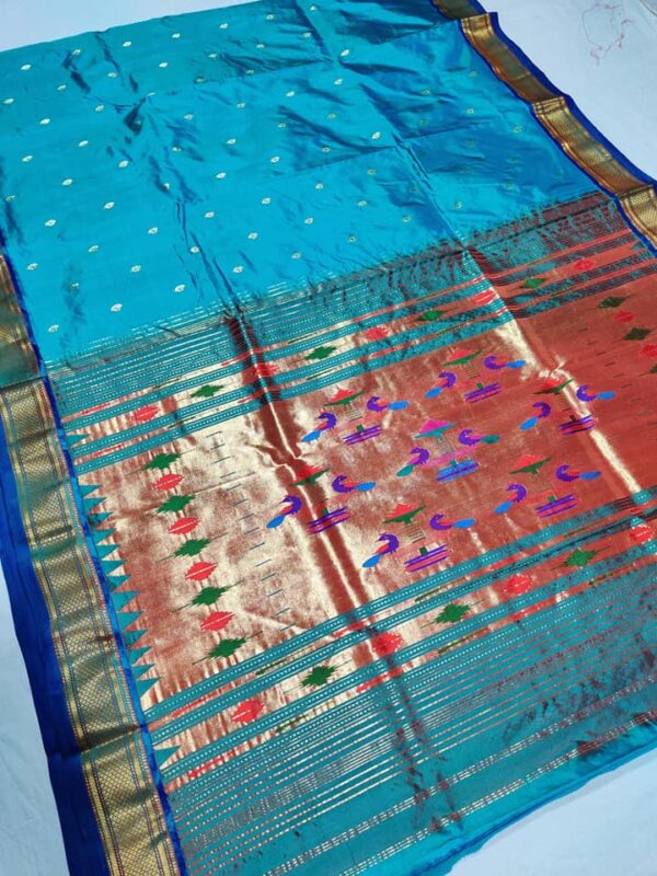 Double Pallu Pure Paithani Saree