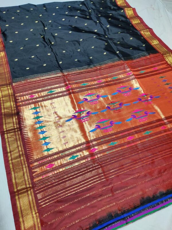 Double Pallu Pure Paithani Saree