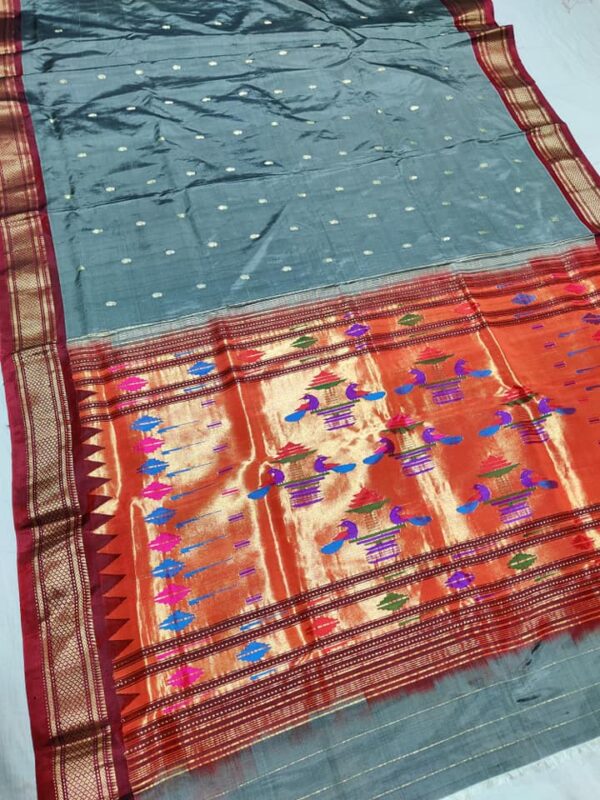Double Pallu Pure Paithani Saree