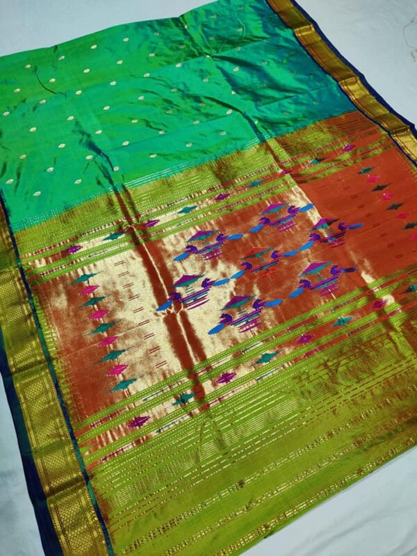 Double Pallu Pure Paithani Saree