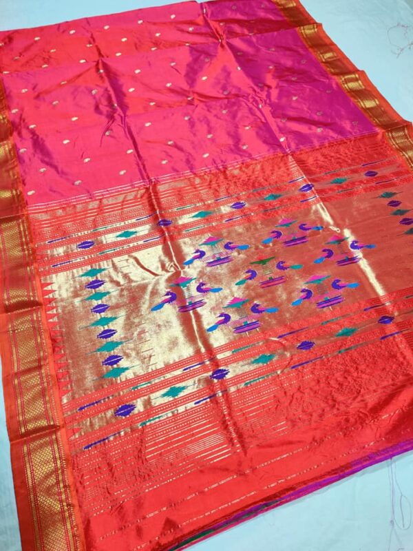Double Pallu Pure Paithani Saree
