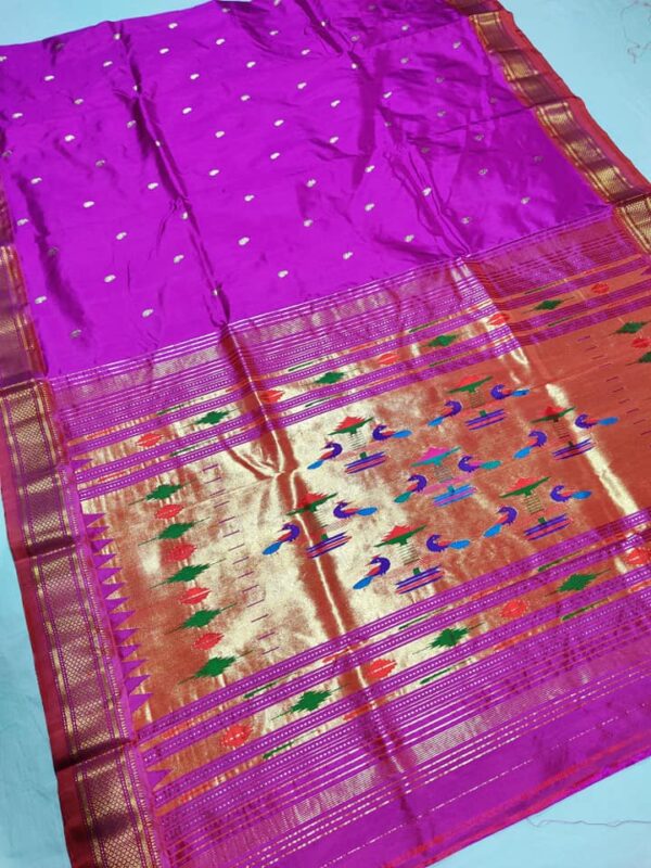Double Pallu Pure Paithani Saree