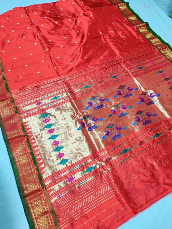 Double Pallu Pure Paithani Saree