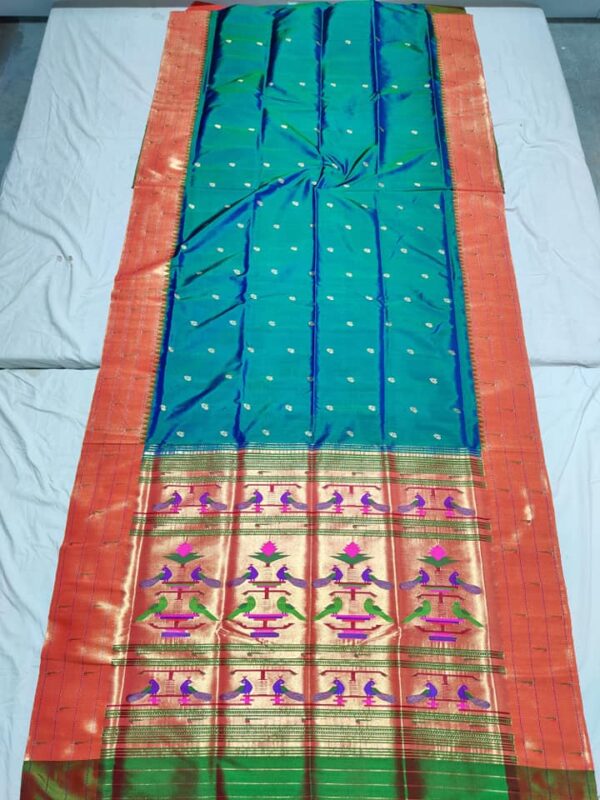 Triple Munia Pure Silk Saree