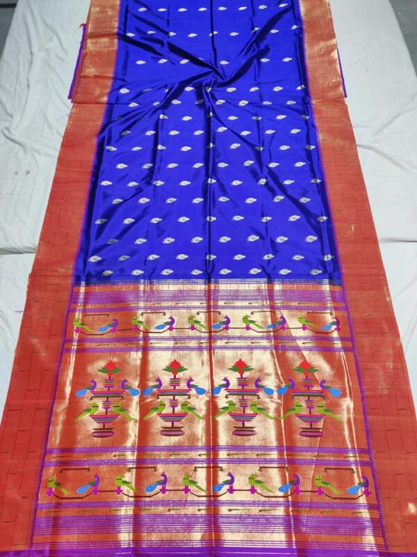 Triple Munia Pure Silk Saree