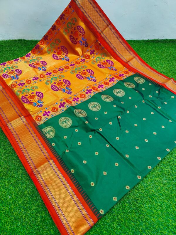 Tana Silk Semi-Paithani Saree